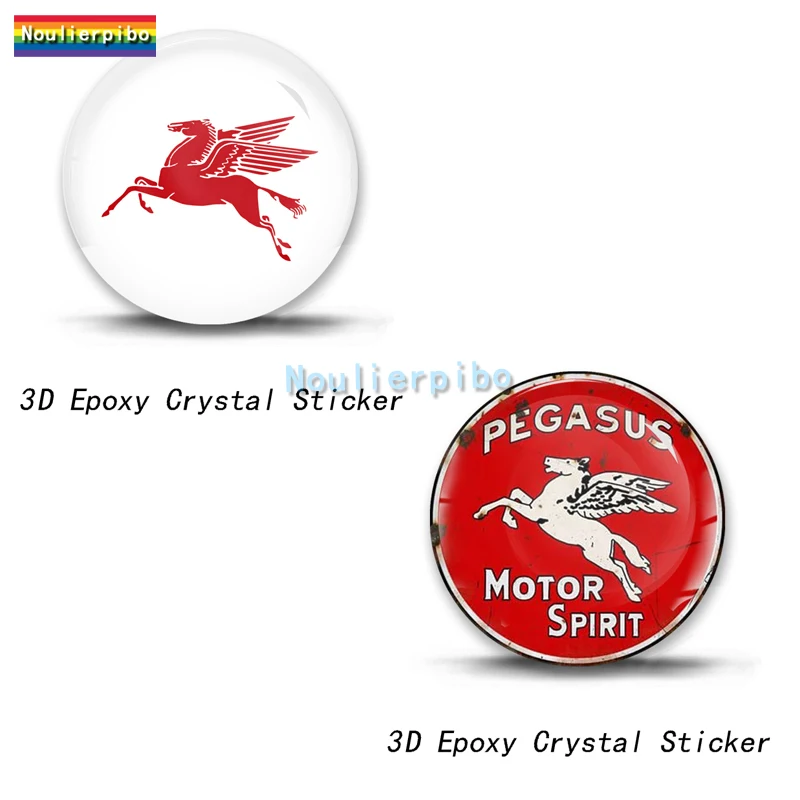 

3D Epoxy Resin Stereo Pegasus Dome Flexible Car Sticker Car Motorcycle Helmet Laptop Trolley Case Mobile Phone Vinyl Decal