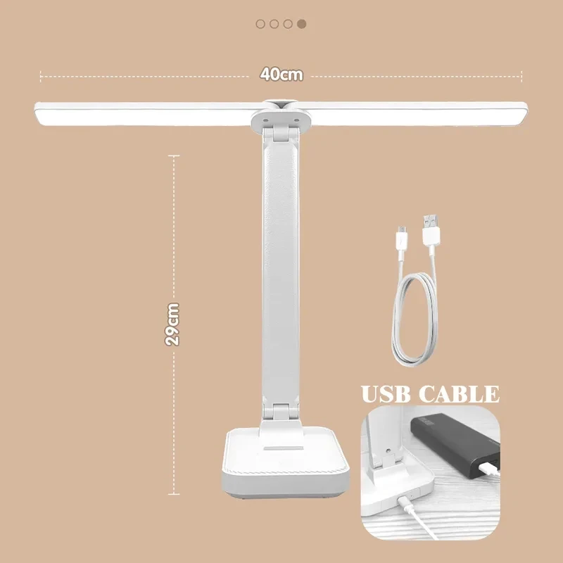 New LED Desk Lamp 3 Levels Dimmable Simple Modern able Lamp Bedside Reading Lamp Foldable Table Lamp For Bedroom Bedside Desk
