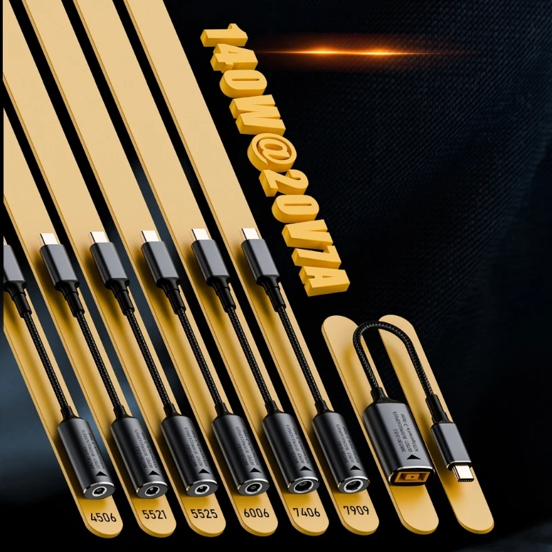 DC5.5x2.5/5.5x2.1/7.4x0.6/7.9x0.9/cable adaptador salida tipo entrada puerto cuadrado Y9RF