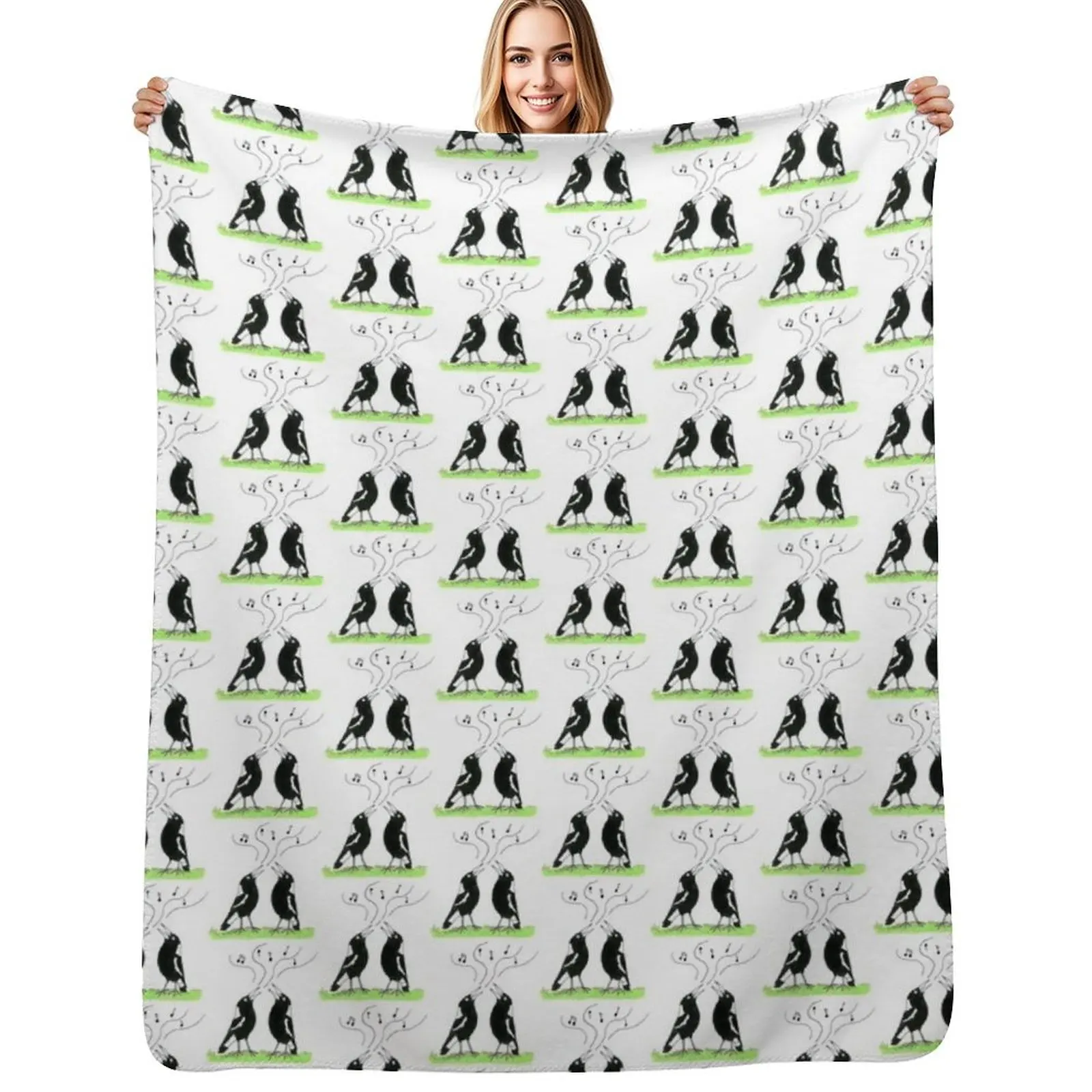 Magpies make it better - other stuff Throw Blanket Cozy Light Blanket for Travel Camping Picnic