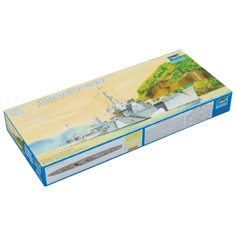 Trumpeter 1/350 05322 German Zerstorer Z-30 1942 Destroyer Military Ship Assembly Plastic Toy Handcraft Model Building Kit