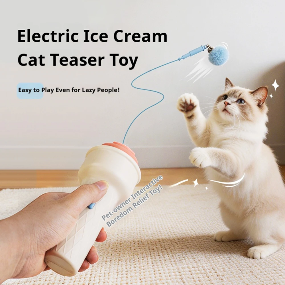 Power Tools Cat - Otomatik Elektrikli Kedi Balıkçılık Oyuncağı İnteraktif