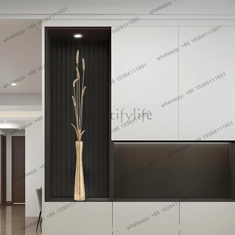 Barley Harvest Entrance Niche Slender Ornament Light Luxury Living Room TV Cabinet