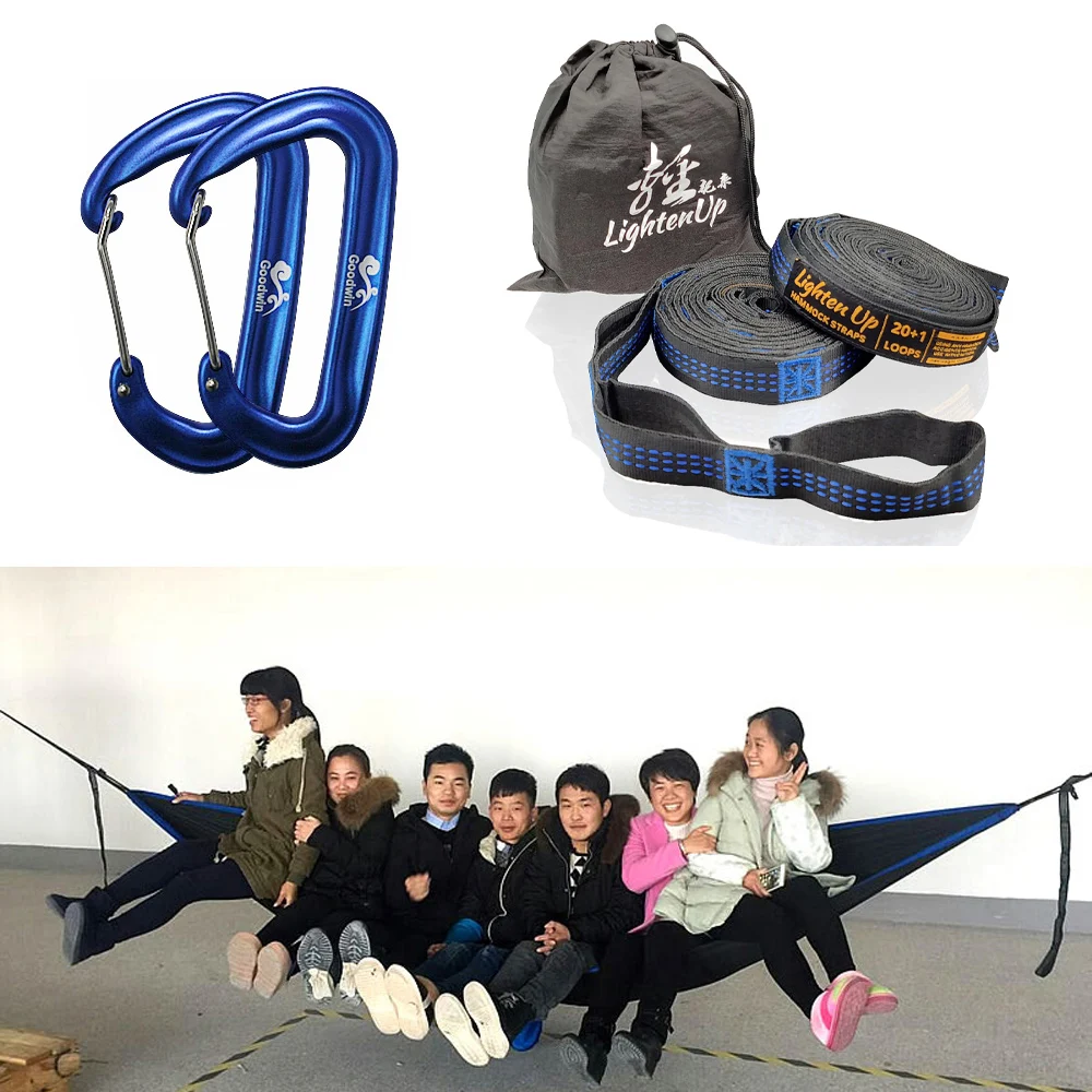 3M 2 Pcs Hammock Straps 15+1 loops 12KN Aluminum Alloy Buckle Polyester Hammock Webbing
