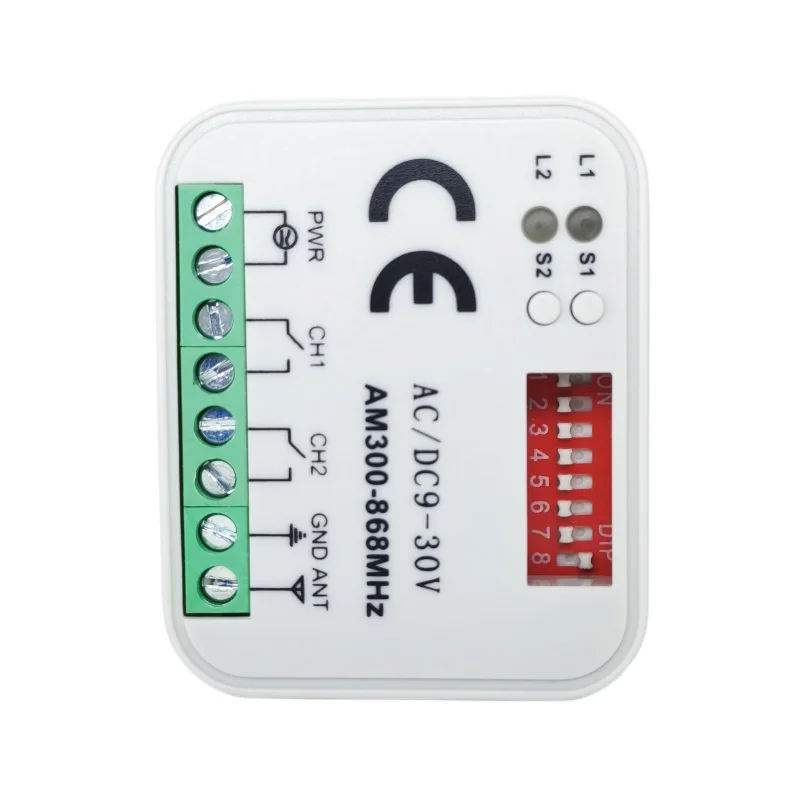 Suitable For Dc 12v/24v Intelligent Remote Control Switch 280-868mhz 2ch Multi Frequency Door Remote Control Switch