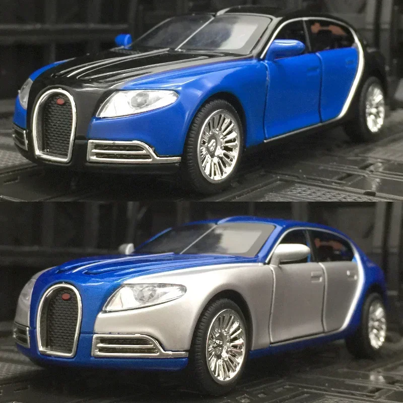 1:32 Bugatti Galibier Supercar Model Alloy Car Die Cast Toy Car Model Pull Back Sound light Children's Toy Collectibles