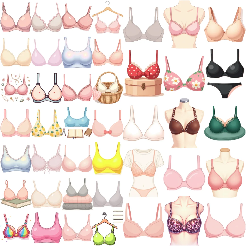 

54pcs Cute Underwear Design Temporary Tattoos Waterproof Fake Tattoos Sticker Multiple Styles Underwear Body Art Tattoo Stickers