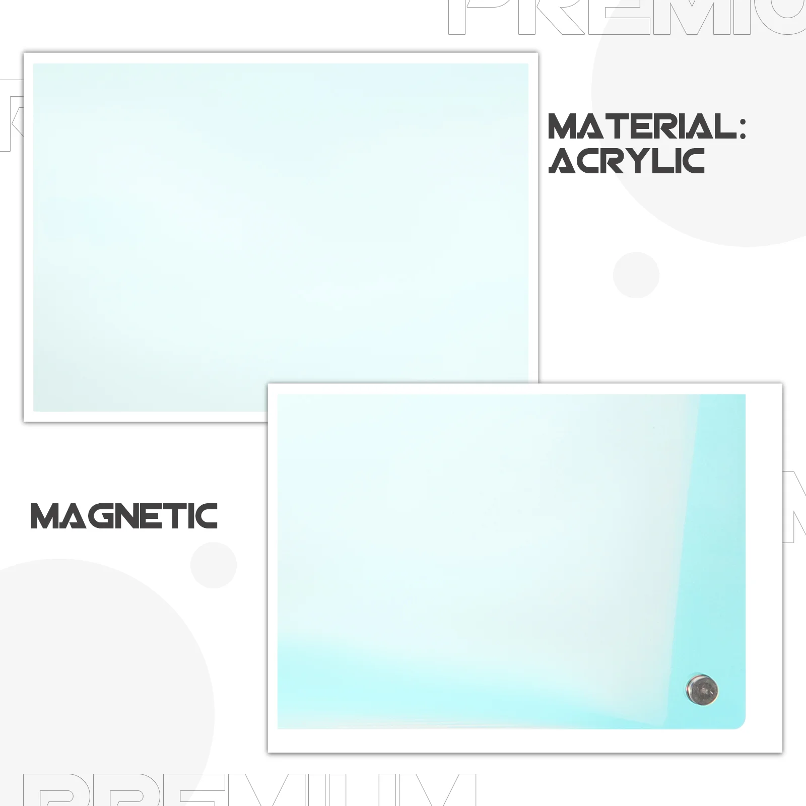 Magnet Erasable Writing Board Fridge Colored Acrylic Dry Erase Planner Colorful Office Refrigerators