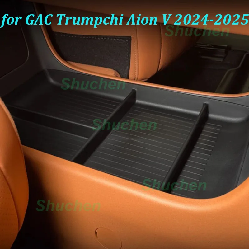 

for GAC Trumpchi Aion V 2024-2025 Car Under Central Console Storage Box TPE Storage Box Stowing Compartment Interior Accessories