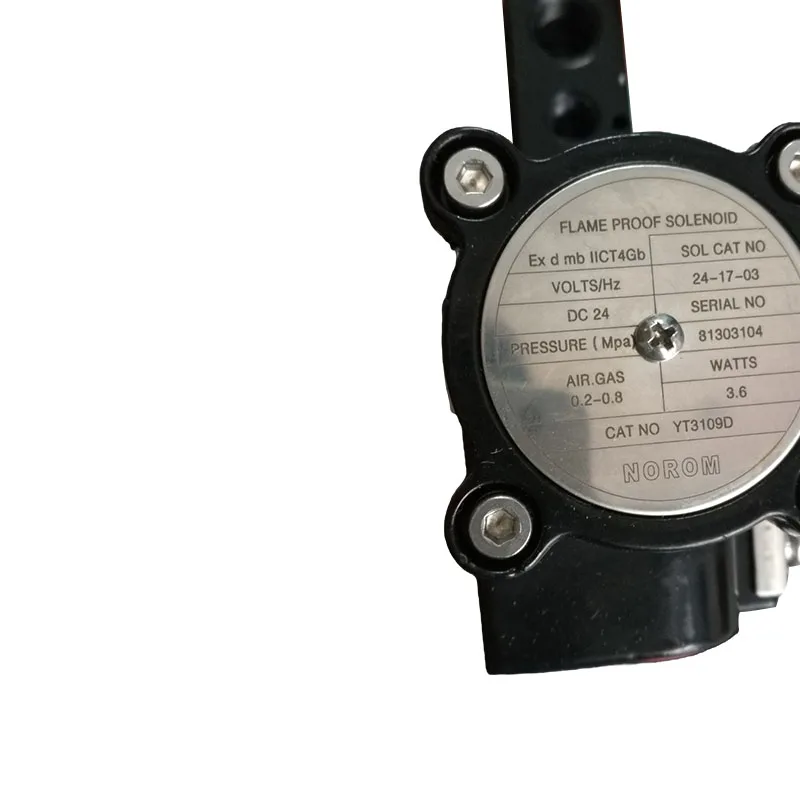 نموذج لفائف صمام الملف اللولبي المقاوم للانفجار YT3109D DC24V للتحكم في المياه والغاز للتطبيق العام #3