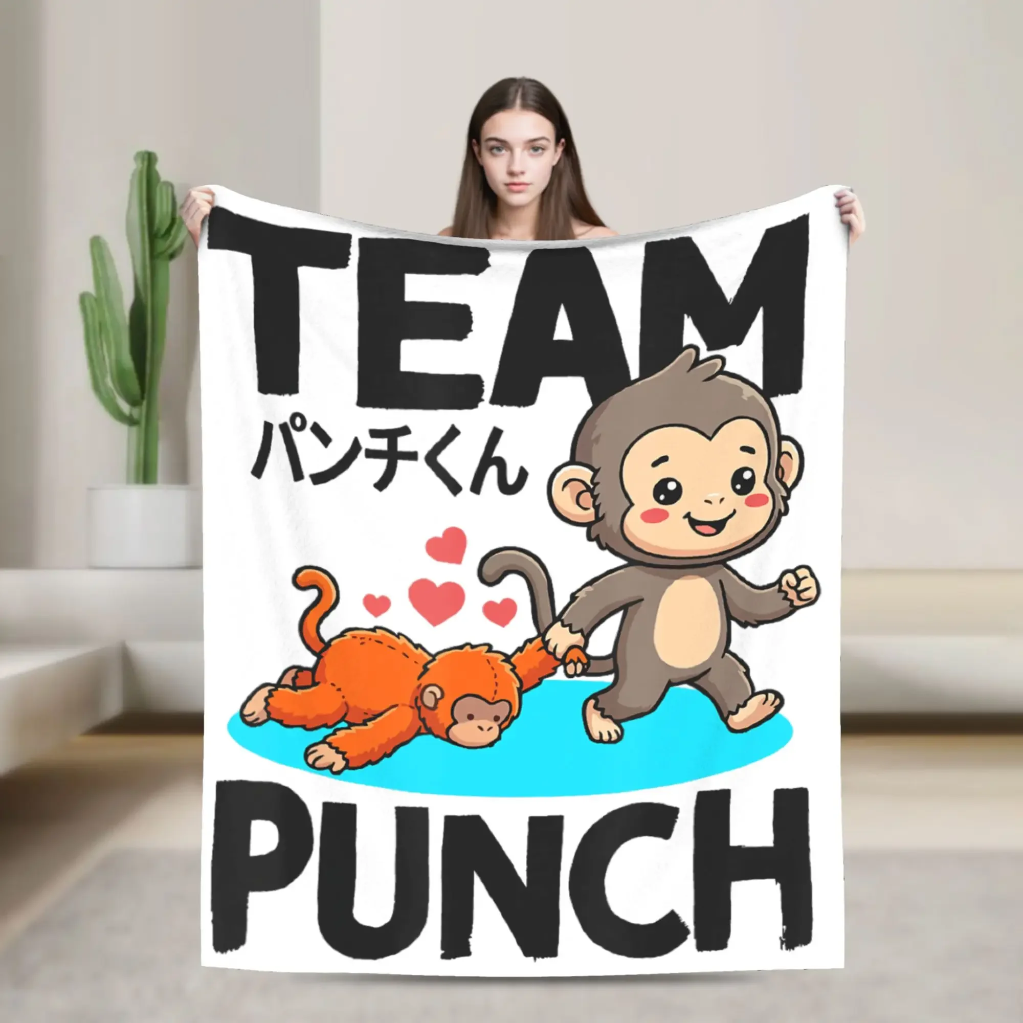 

Warm Cozy Throw Blanket for Baby Monkey Lovers Cute Travel Blanket for Sofa Chair Bed Soft Casual Bedspread
