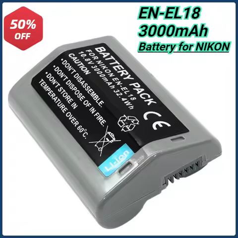 3000mAh EN-EL18 EN-EL18A EN-EL18B EN-EL18D BATTERY for NIKON Z9 D4 D4S D5 D6 MB-D12 D500 D800 D850 MB18 MB17 Bateria 10.8V