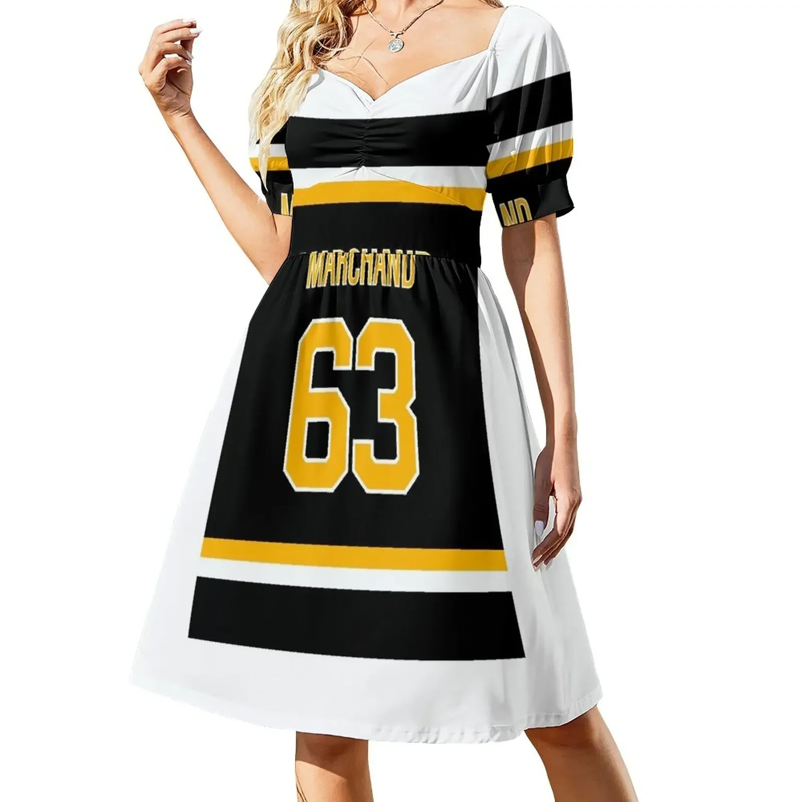 

Brad Marchand Jersey Short-Sleeved Dress dress for women ceremony dresses Dress