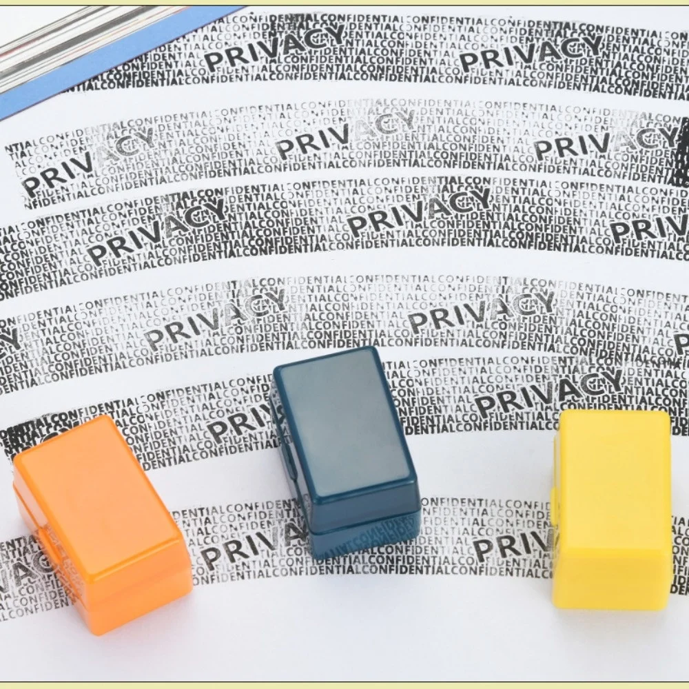 

ABS Privacy Smear Confidentiality Stamp Privacy Stamp Theft Protection Roller Privacy Seal Cute Colorful