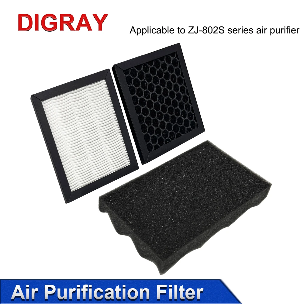 DIGRAY ZJ-802S Portable Solder Fume Purifier Filter Element Filter Cotton Replacement Solder Fume Absorber Smoke Eliminator