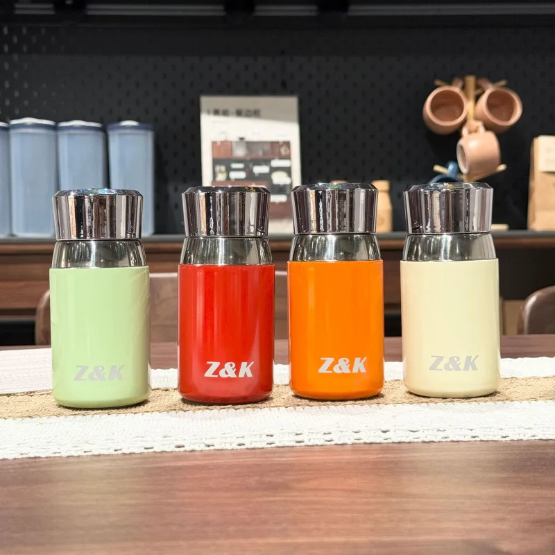 

New 200ml Vacuum Flasks Thermos Cup Smart Display Temperature 316 Stainless Steel Mushroom Cup Mini Water Cup Gift