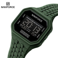 NAVIFORCE New Retro Mens Digital Watch Luminous Display Chronograph Water Resistant Wristwatch Boys Timepiece Sport Casual Clock