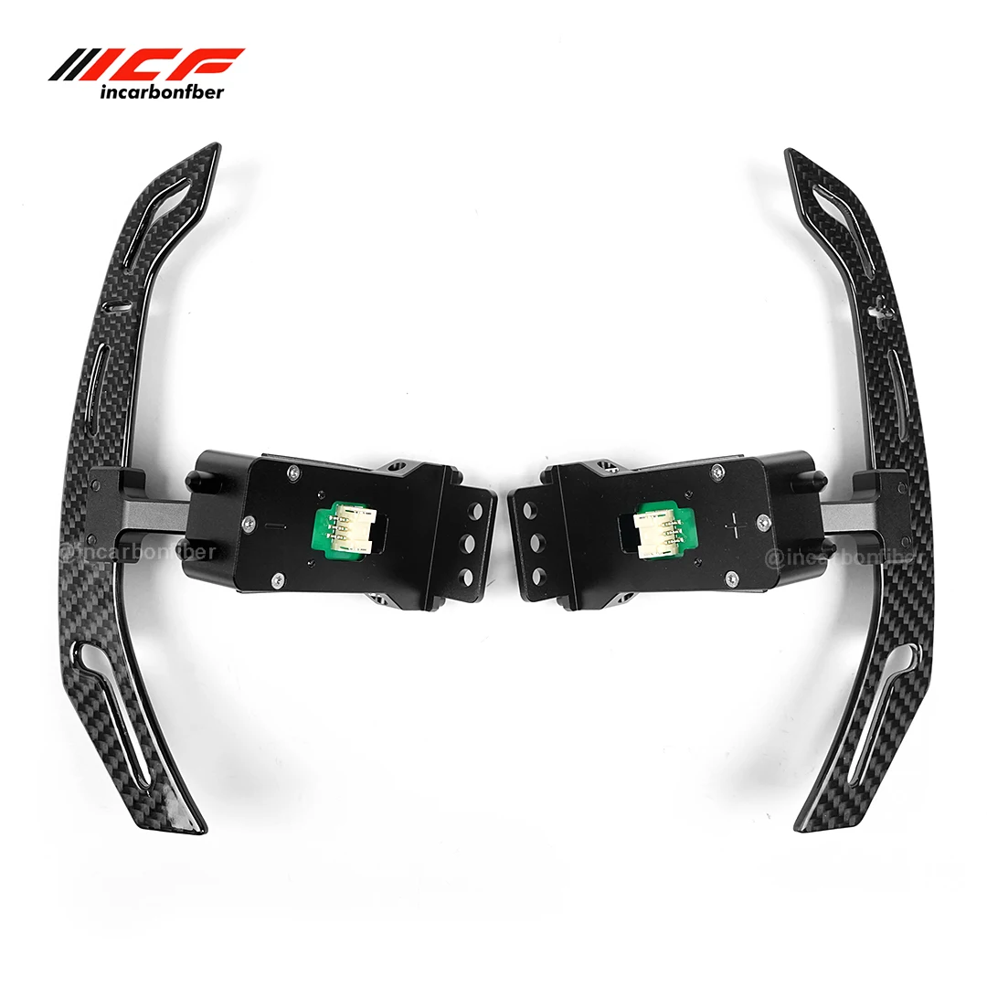 

ICF Real Carbon Fiber Magnetic Paddle Shifters For Porsche 718 Cayman gt4 991 Panamera 971 911 997 Magnetic Attraction Function