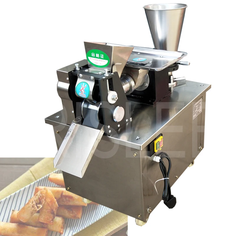 

Automatic Curry Dumpling Maker Stainless Steel Jiaozi Machine Samosa Spring Roll Make Machine