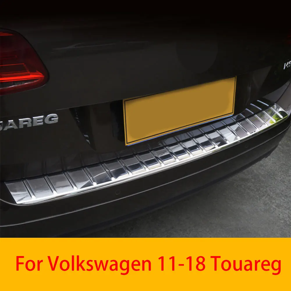 

Для Volkswagen Touareg 2011-2018: Оригинальная задняя защитная накладка на замок багажника, запасные части, аксессуары для внешнего тюнинга