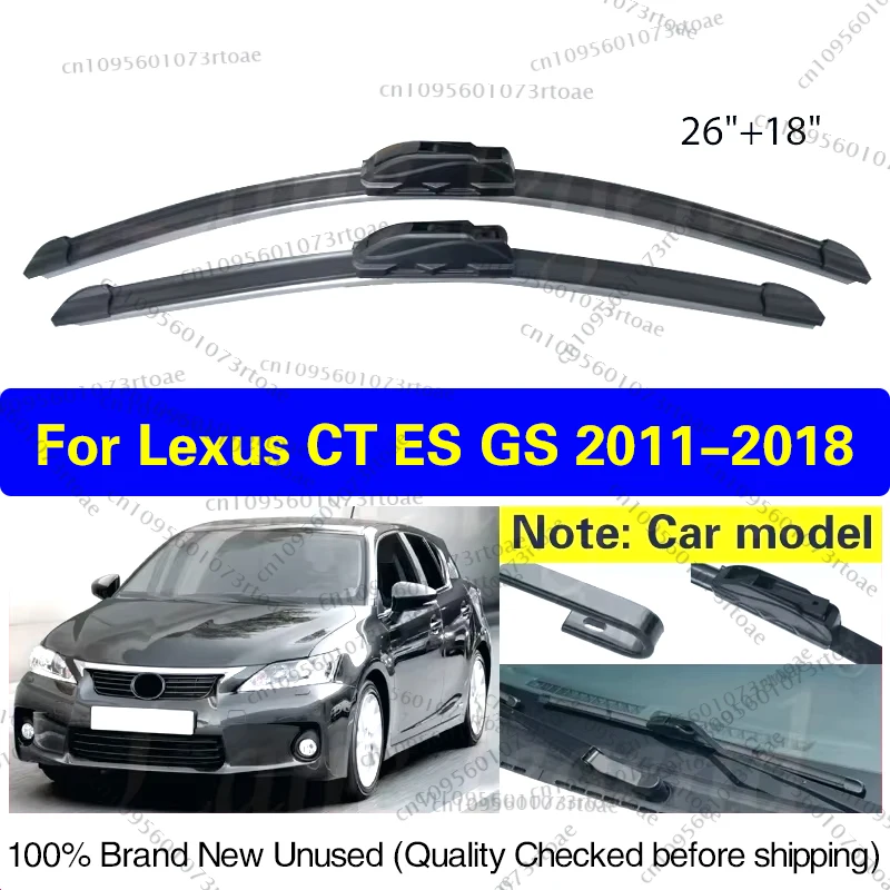 

Wiper Front Wiper Blades For Lexus CT200h ES350 GS350 GS450H 2011-2018 Windshield Windscreen Rain Brush 26"18" Car Accessories