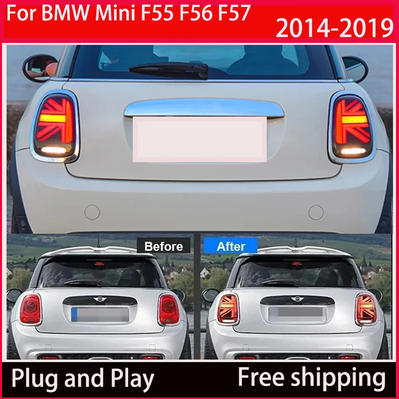 For BMW mini F55 F56 F57 2014-2019 taillight Assembly Dynamic breathing signal turn signal Rear taillight modified auto parts