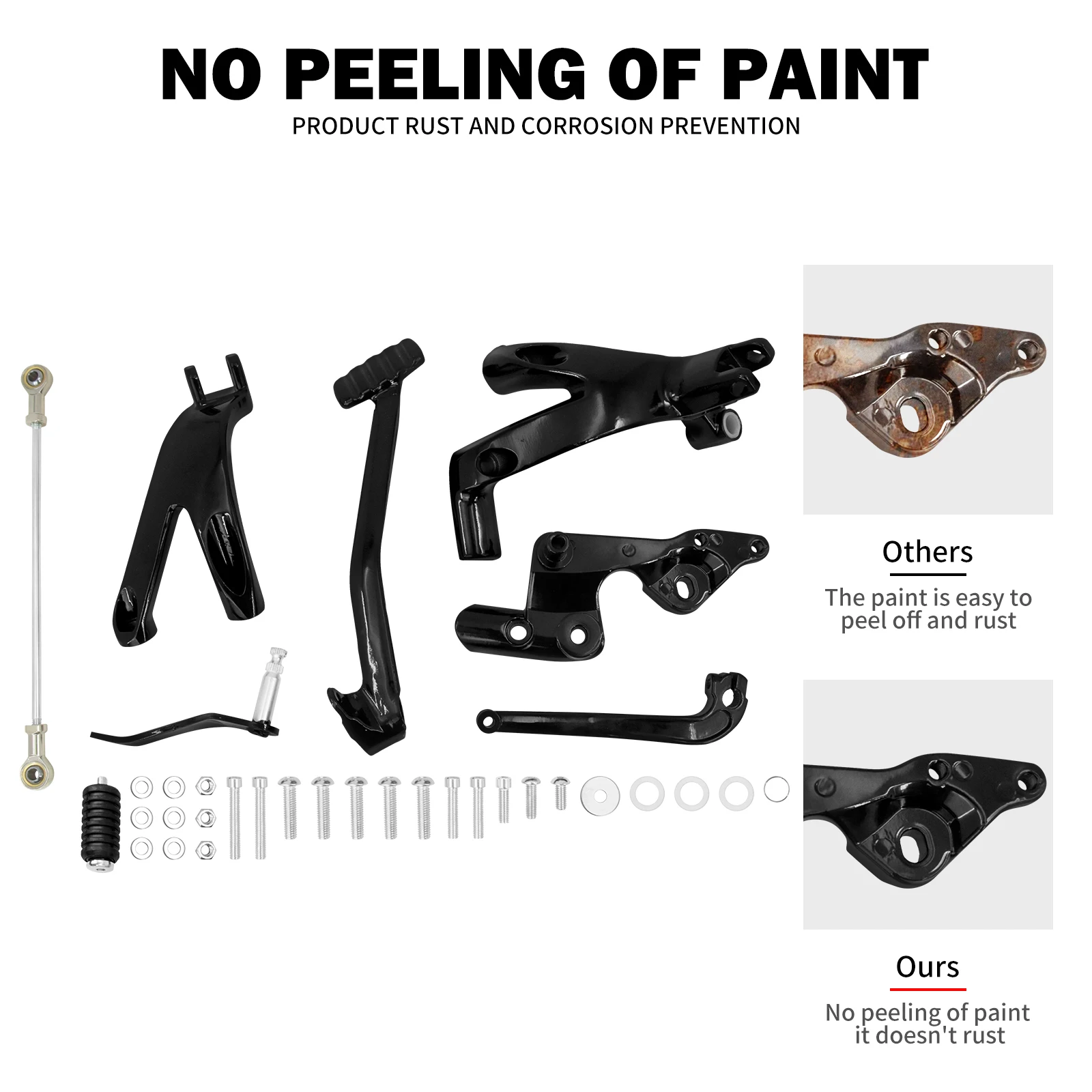 Motorcycle Footrest Forward Control Foot Pegs Kit For Harley Softail Low Rider Street Bob FXLR FXBB FXST 2018-2025 Standard FXST