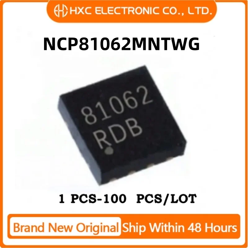 50PCS/100PCS 100% New 81062 NCP81062 NCP81062MNTWG QFN-8 CHIP