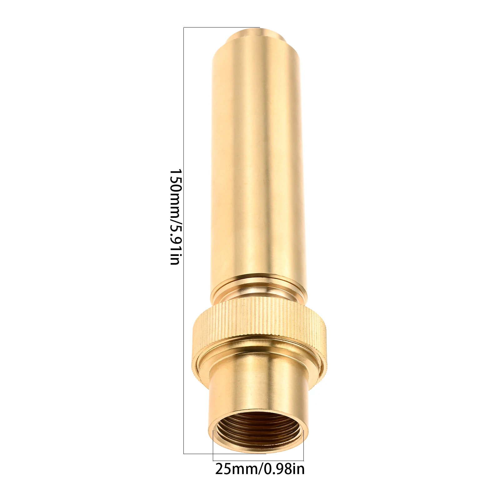 Column 3/8 Inch Thread Fountain Nozzles Soild Brass Sprinklers Garden Pond Copper Nozzles Head for Outdoor Park Water Ornaments