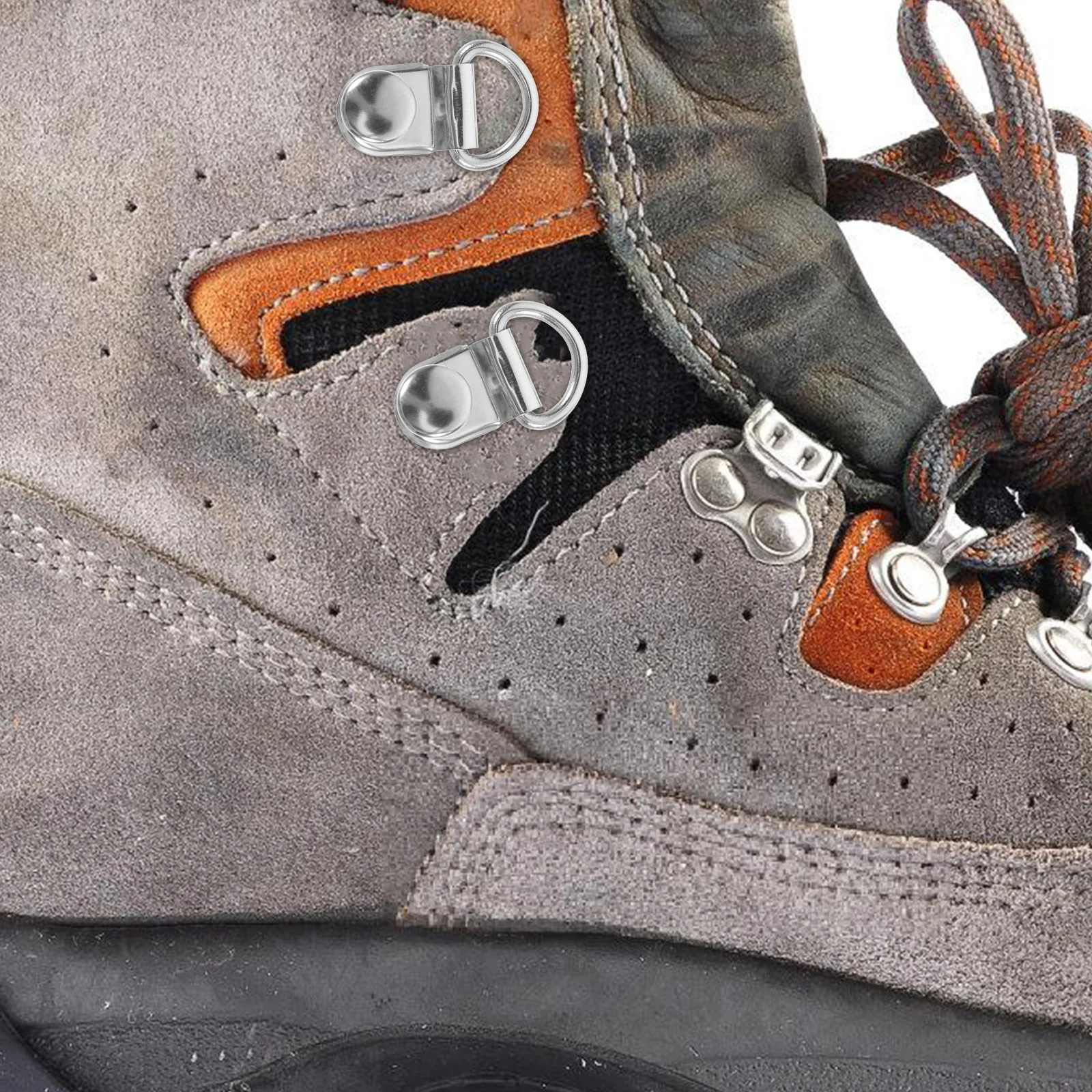 

30 Sets Carabiner Handbag Button Reusable Buckle Detachable Shoes Button DIY Laces Hook Repair Iron Bag Accessories