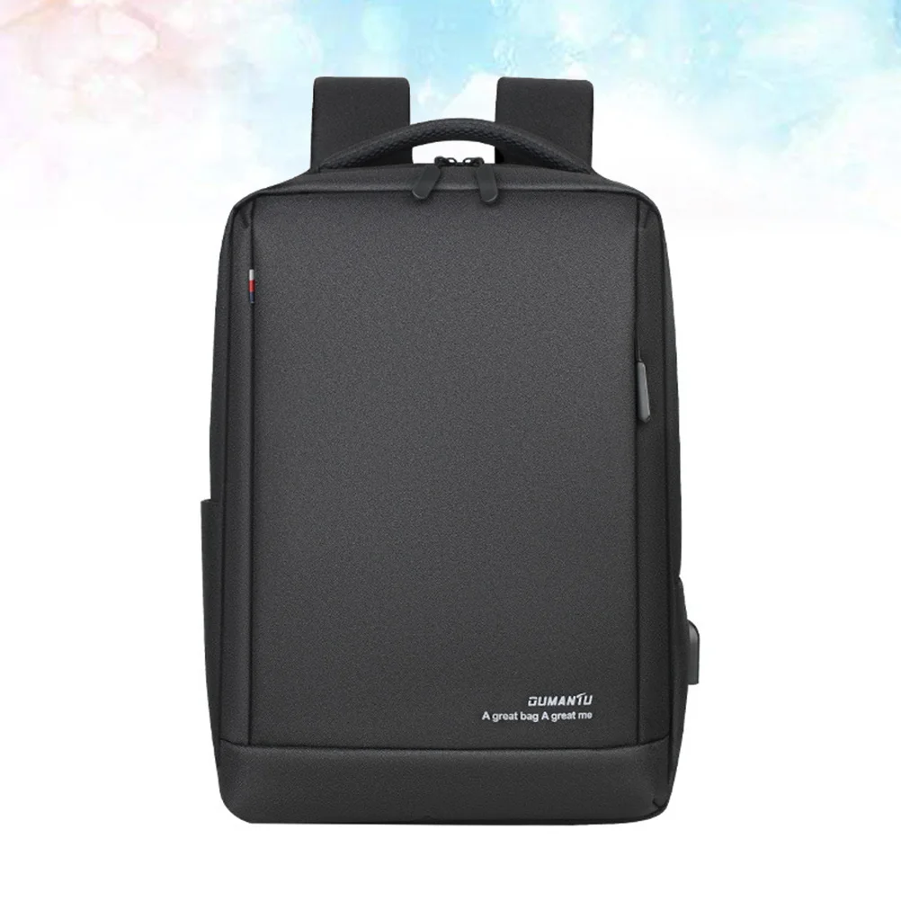 حقيبة ظهر للكمبيوتر بسعة كبيرة من قماش أكسفورد للأعمال حقيبة كمبيوتر محمول متعددة الوظائف للعمل والسفر والمدرسة