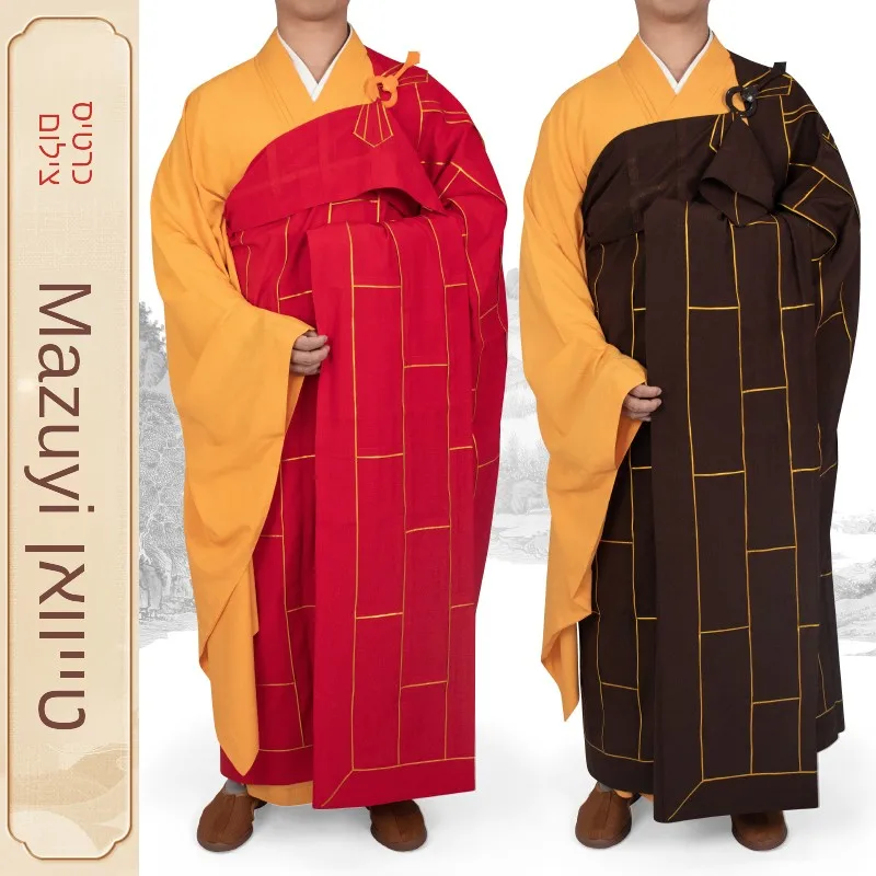 robe-monastique-en-lin-rouge-pour-hommes-et-femmes-vetements-de-moine-bouddhiste-uniforme-de-pretresse-taoiste-chi-fu-religion-chinoise-traditionnelle