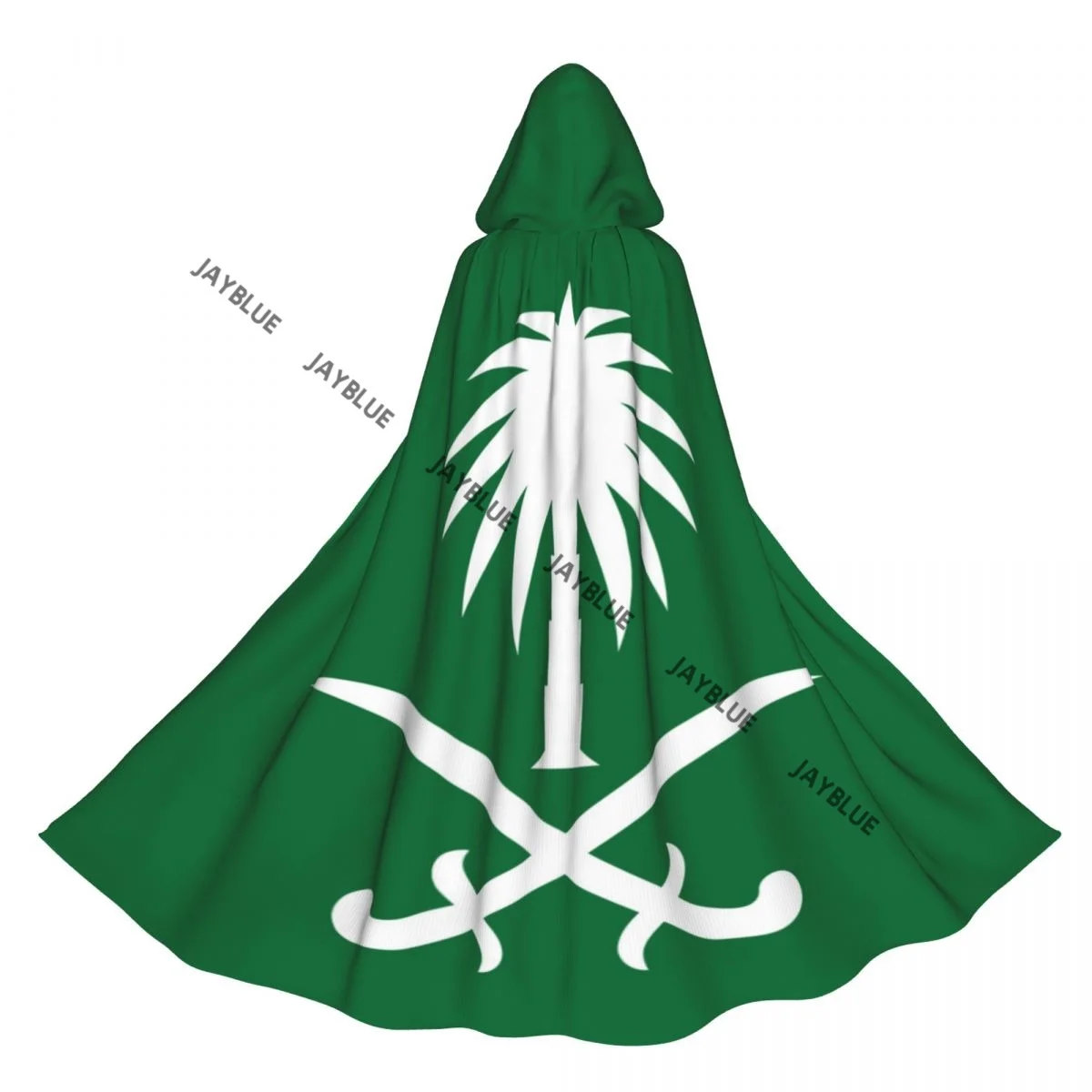 Hooded Cloak Unisex Cloak with Hood Saudi Arabian Palm Tree And Sword Cloak Vampire Witch Cape Cosplay Costume