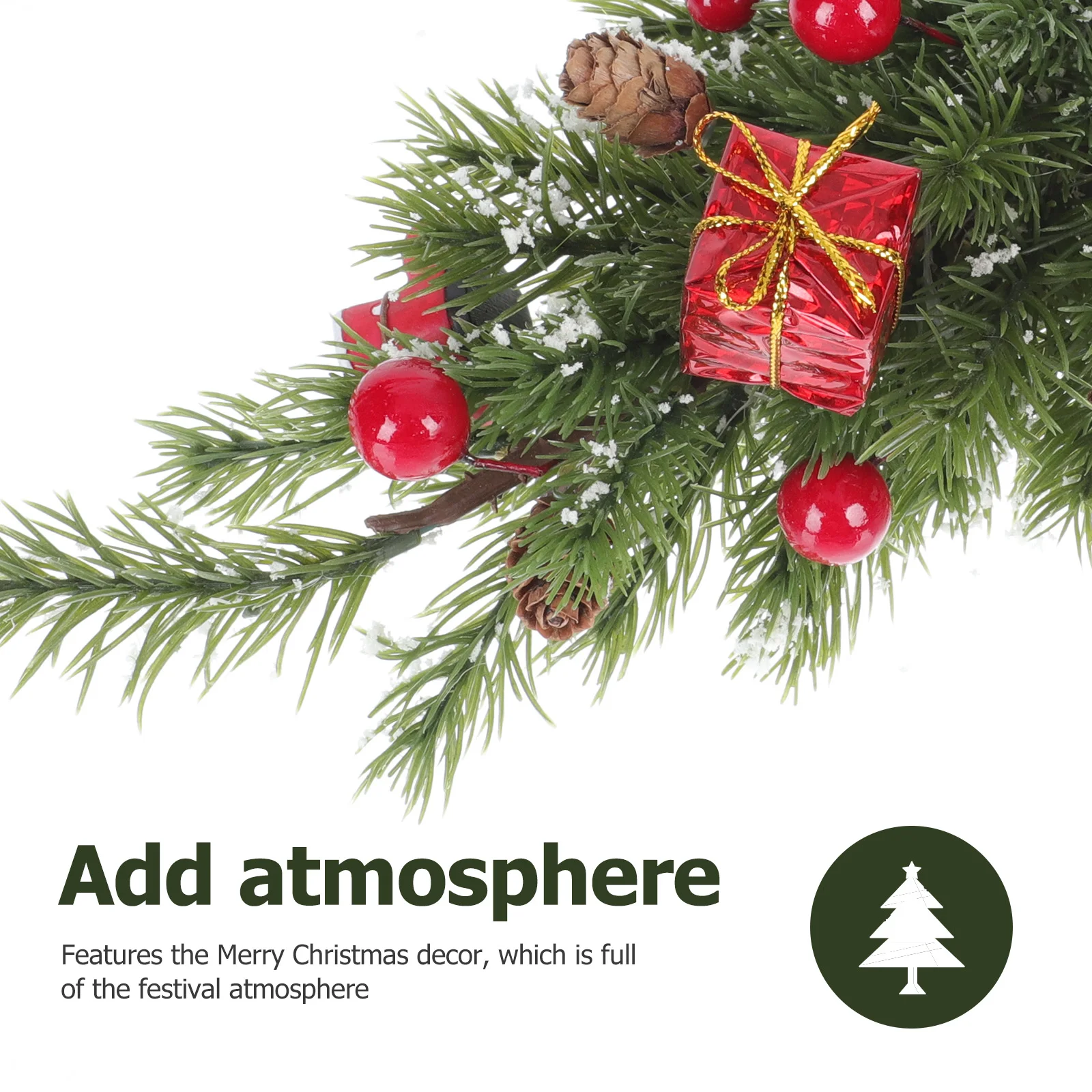 

1pc Christmas Tree Potted Plant Decor Artificial Resin Plastic Xmas Desktop nament Small Festival Decorations for Home Balcony