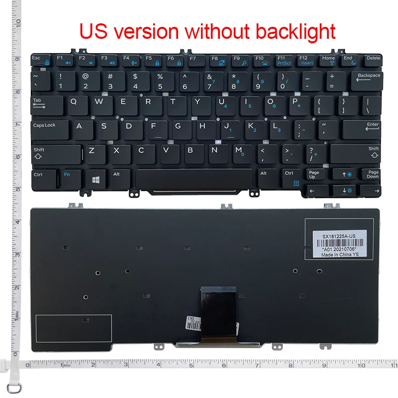 Клавиатура для ноутбука RU/US/UK/BR/PO для DELL Latitude 5290 7380 7389 7390 E7390 E7290 E5290 E5280 5288 5289 E7280 E7380 E7220 7290