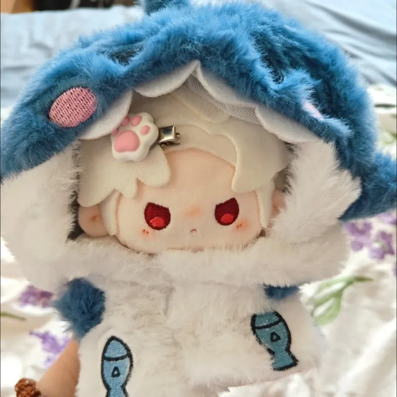 

20cm Cotton Doll Clothes, Plush Dolls For Men And Women, Pajamas, Shoes, Celebrity Doll Set Baby Shark Clothing With Cute Socks