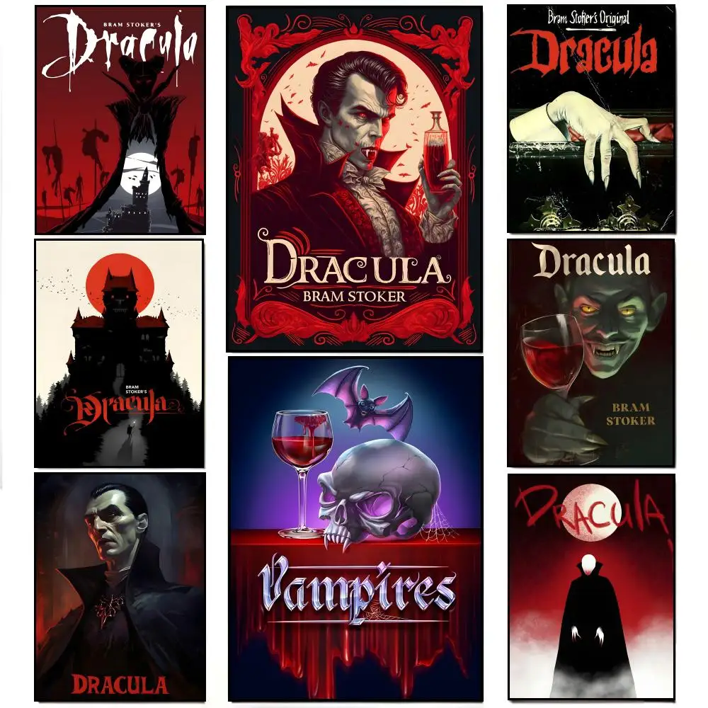 Horror Spooky Gothic Dark Movie V-Vampire H-Hand Poster Poster HD  Waterproof Wall Sticker Bar Living Room Decor Gift