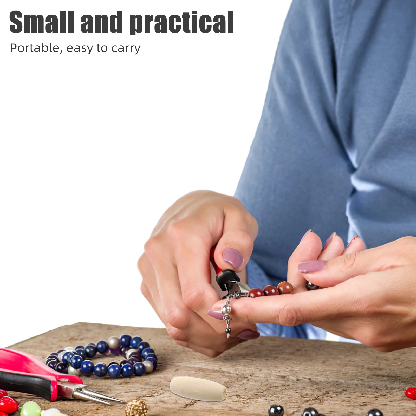 150 قطعة خشبية بيضاوية طبيعية خشب القيقب ثقب كبير برميل Diy بها بنفسك الحرف صنع المجوهرات ستائر الباب حقيبة الزينة فاصل