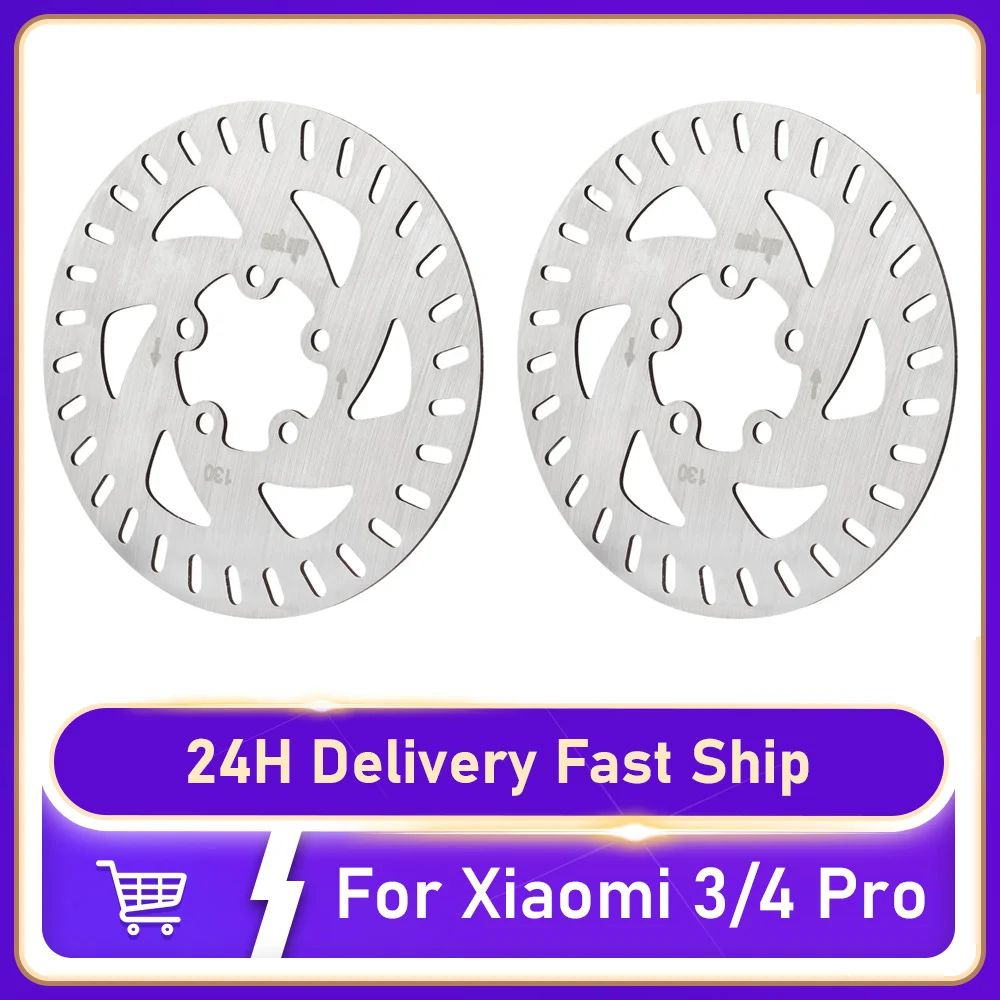 130mm Brake Disc for Xiaomi Mi3 4Pro Electric Scooter Accessories Stainless Steel Rotor Pads Contains 5 Screws Replacement Parts