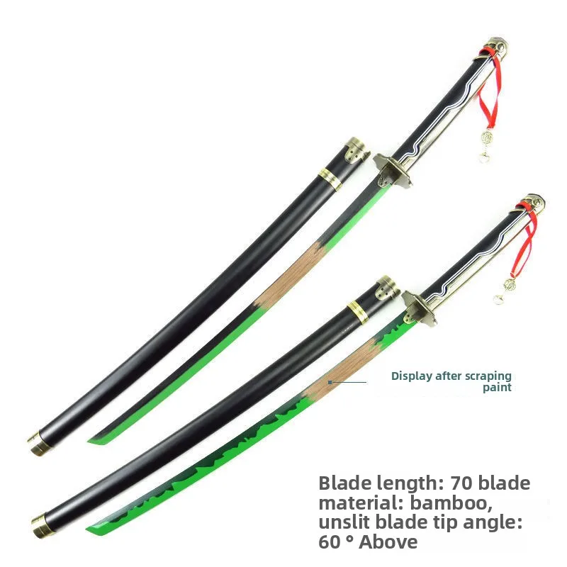 Espada de bambu seraph of the end, 104cm/40,94 polegadas, baiye yuichiro, anime, cosplay, periféricos, modelo, adereços com bainha, artesanato colecionável