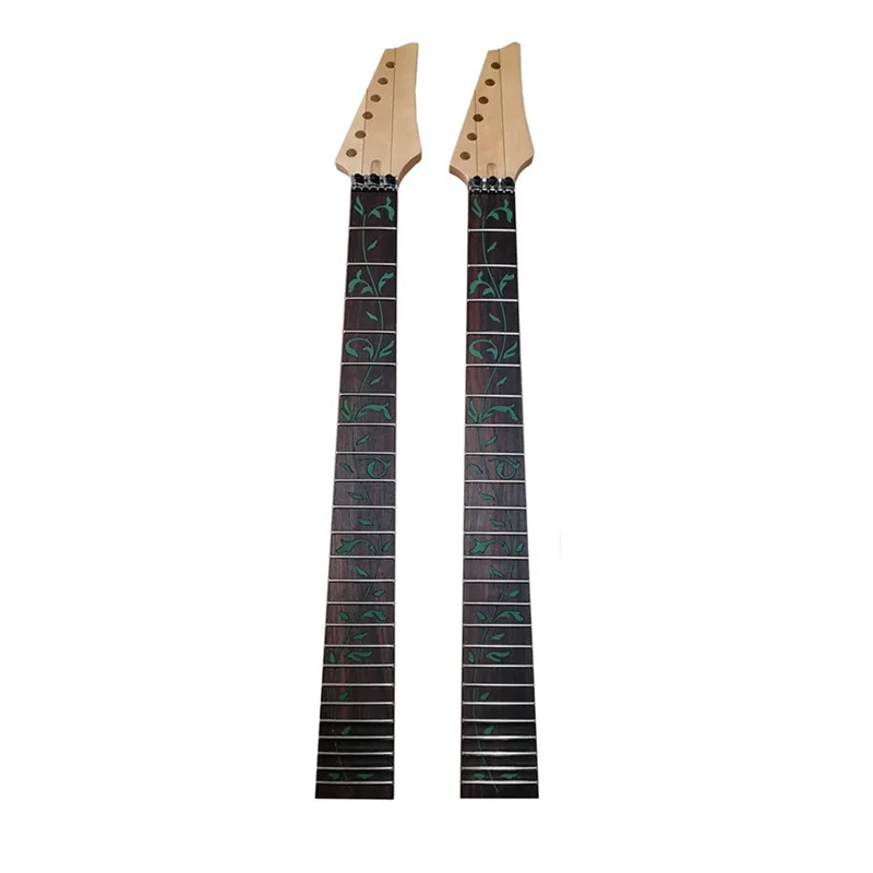 Disado 24 Frets Maple Electric Guitar Neck Rosewood Fingerboard Inlay Gree Tree Of Life Guitar Accessories Parts