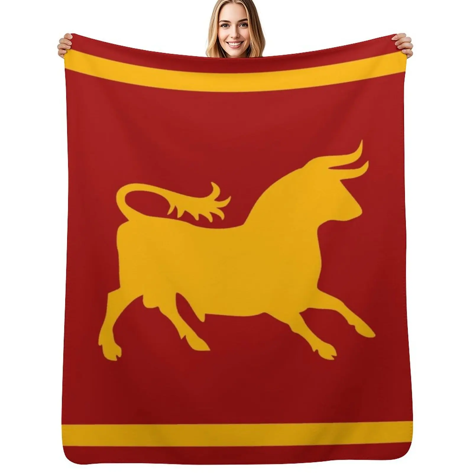 Caesar's Legion Logo (Yellow) Throw Blanket Bed Sofas Summer Tourist Cute Fashion Sofas Blankets