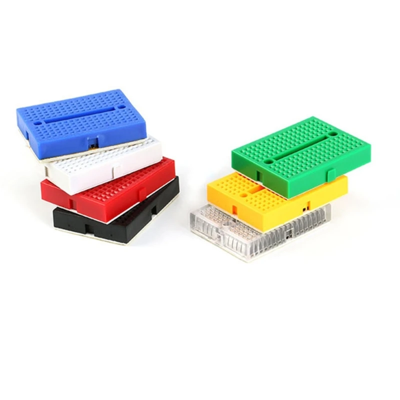  SYB170 Standard 170 Tie Points Solderless Breadboard For Quick Circuit Prototyping With Colorful ABS Housing 35x47mm