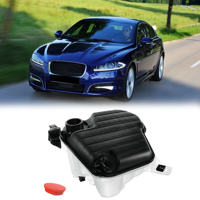 Car Coolant Expansion Tank With Sensor For-Jaguar XF 2013-2015 2.0L 3.0L 5.0L C2Z29118