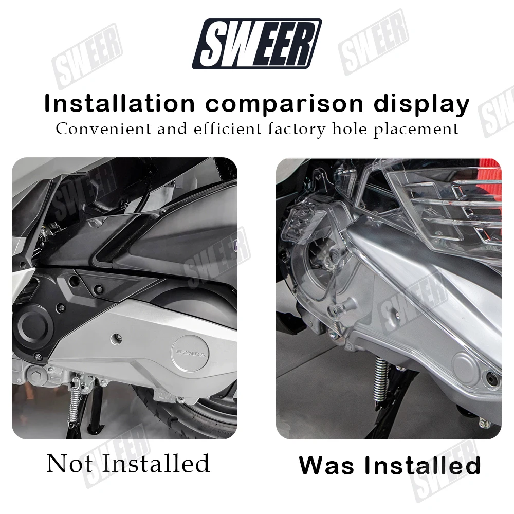 Motorcycle Transmission Intake Transparent Cover Suitable For Honda ADV160 PCX160 2021-2026 Motorcycle Left Engine Intake Cover