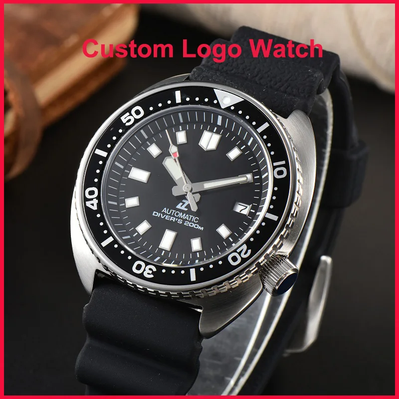 NH35 NH36 Watch Men S-Prospex Design Custom S Logo Stainless Steel Case Waterproof Luminous 44mm Luxury Automatic Wristwatches