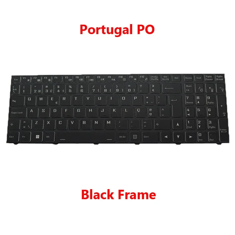 Laptop US PO Keyboard For Avell For B.On Lite Portugal PO United States US Black With Frame New