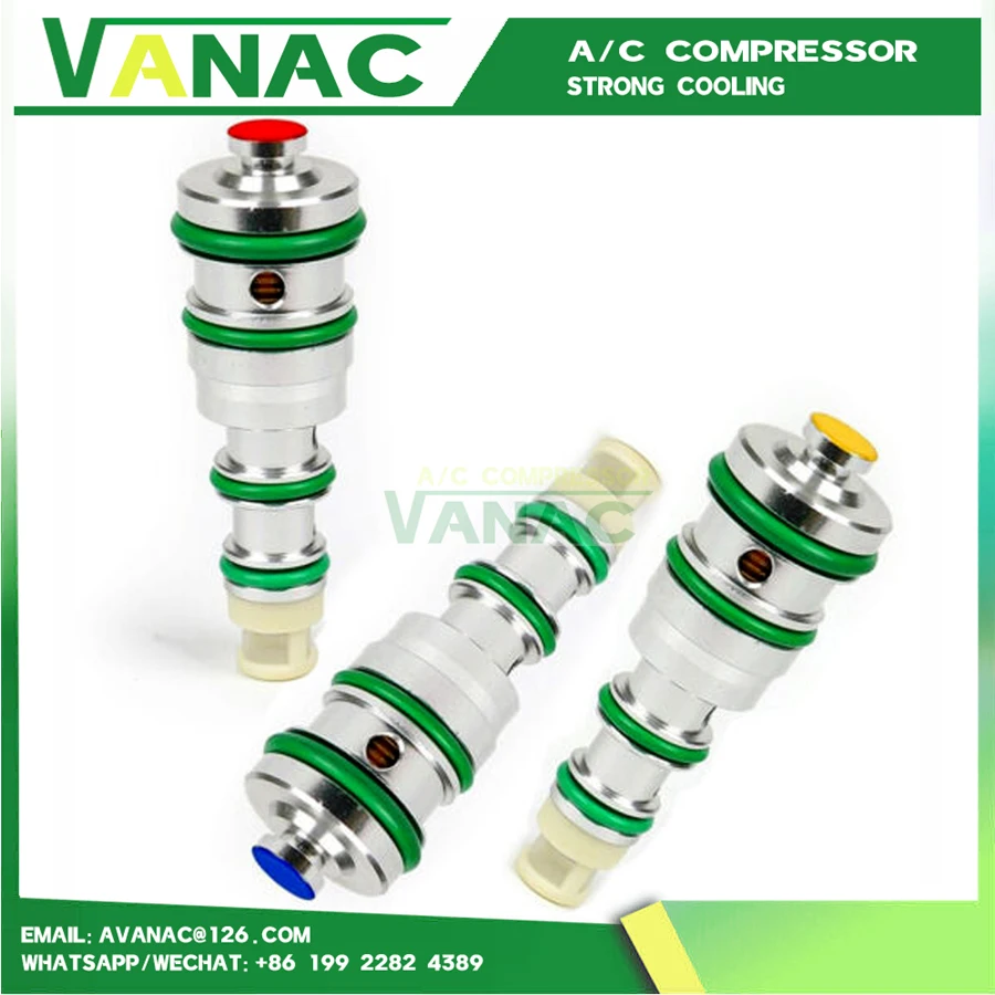 Válvula de Controle Eletromagnética 44Psi 42Psi 40Psi para Compressor V5 Buick VW Volkswagen Opel DAEWOO Peugeot R12 ou R134a