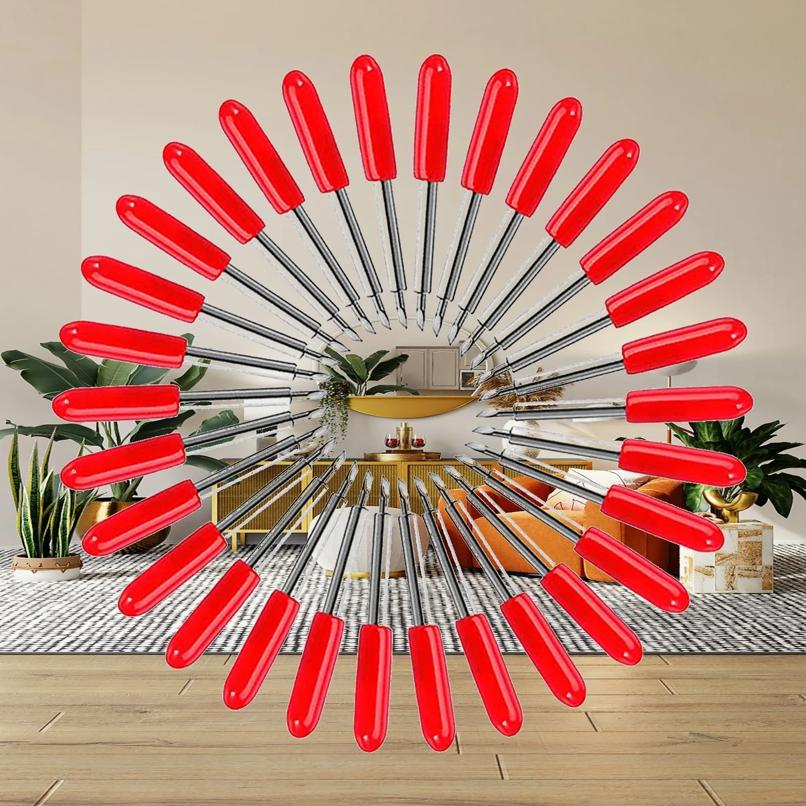 Set of 30 Cutting Vinyl Fabric Replacement Blades for Cricut Explore Air /Air 2 Maker Expression 30°45°60°