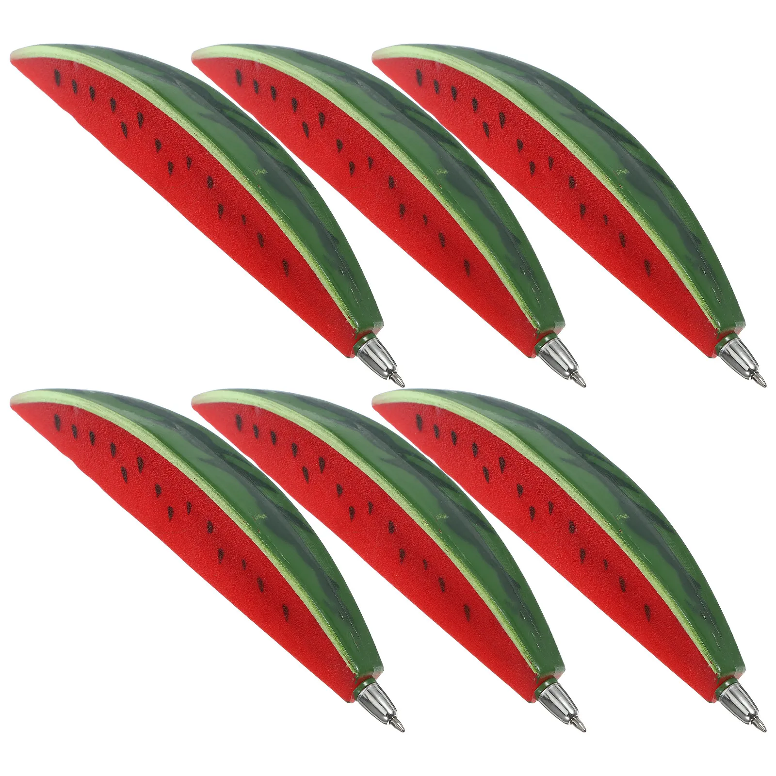 

6Pcs Realistic Fruit Shape Ballpoint Pens Magnetic Decorative Pens for Students Writing Journal Coloring Craft Projects Portable